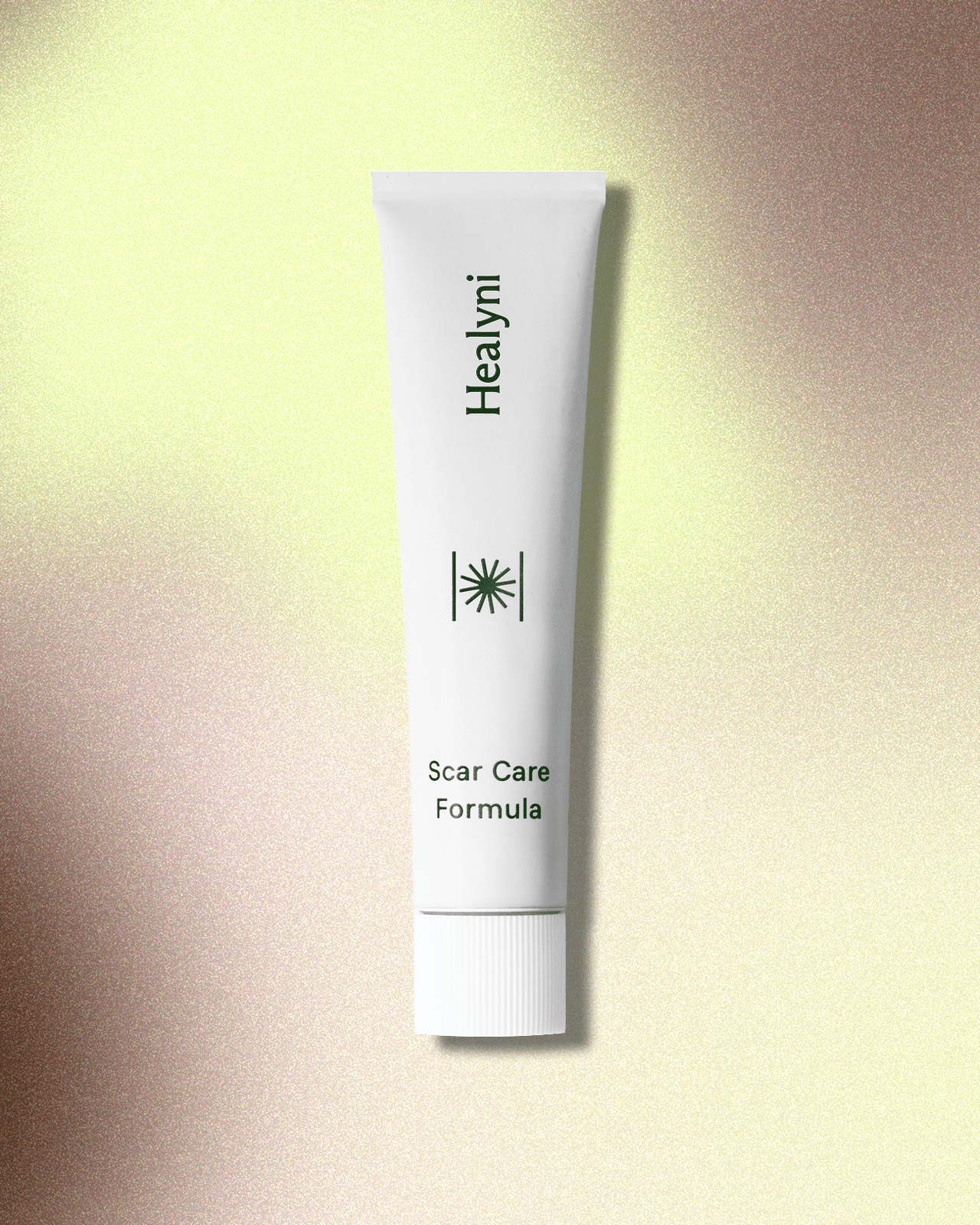 Healyni SCAR CARE FORMULA Verpackung – minimalistische, ästhetische Narbenpflege in Aluminiumtube, 20 ml - aus Deutschland