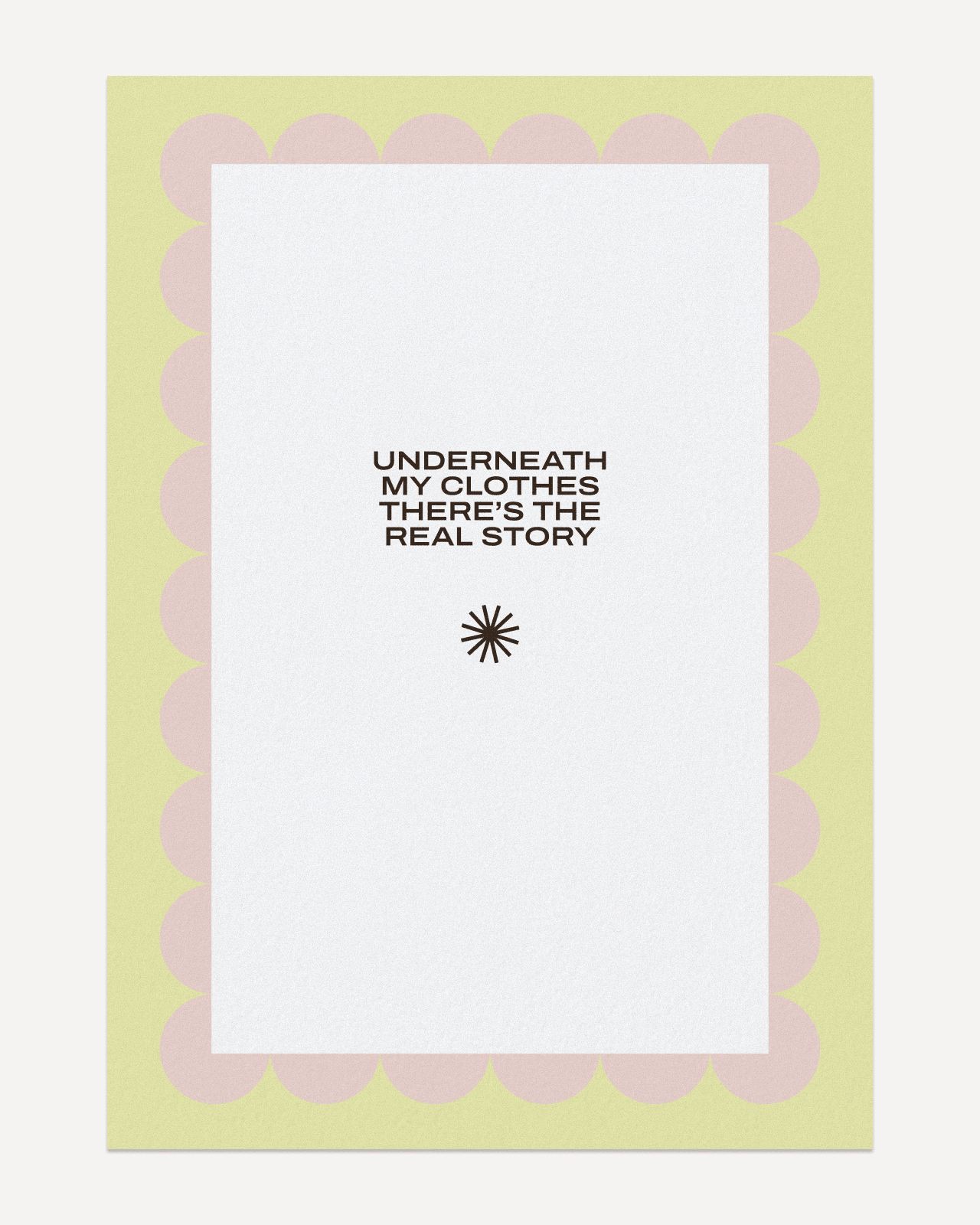 Healyni Karte Real Story Detailansicht – typografisches Design auf Altpapier, Cradle to Cradle Certified Silver, nachhaltiges Genesungsgeschenk