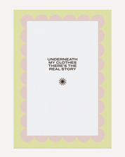 Healyni Karte Real Story Detailansicht – typografisches Design auf Altpapier, Cradle to Cradle Certified Silver, nachhaltiges Genesungsgeschenk